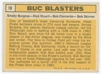 1963 Topps Buc Blasters Roberto Clemente #18